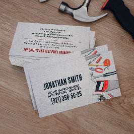 Cartão De Visita Serviços de melhoramento doméstico e reparação