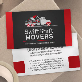 Cartão De Visita Serviços de Movimentação Profissional - Relocaliza