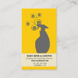 Cartão De Visita Serviços de organização de agregados familiares