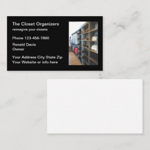 Cartão De Visita Serviços de organização do armário