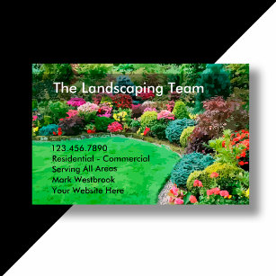 Cartão De Visita Serviços de paisagismo jardim