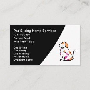 Cartão De Visita Serviços de Pet Sitter e Hospedagem