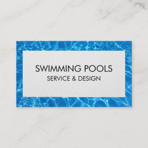 Cartão De Visita Serviços de Piscina