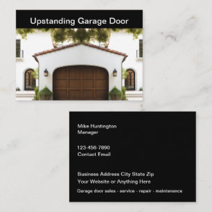 Cartão De Visita Serviços de Porta de Garagem de Luxo