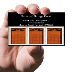 Cartão De Visita Serviços de porta de garagem Novo Design