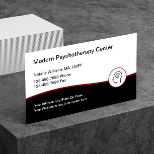 Cartão De Visita Serviços de Psicoterapia Moderna