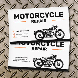 Cartão De Visita Serviços de Reparação de Motocicletas