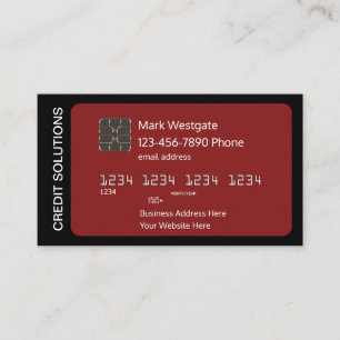 Cartão De Visita Serviços De Reparação E Consolidação De Créd