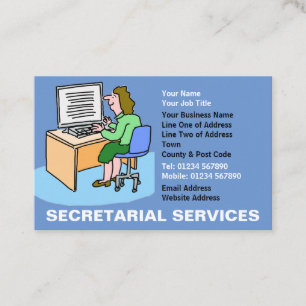 Cartão De Visita Serviços de Secretariado