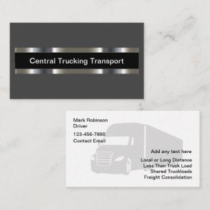 Cartão De Visita Serviços de Transporte e Envio de Caminhões Sofist
