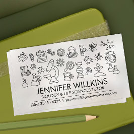 Cartão De Visita Serviços de Tutorização de Ciências Biológicas - P