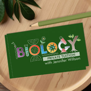 Cartão De Visita Serviços de Tutorização de Ciências Biológicas - P