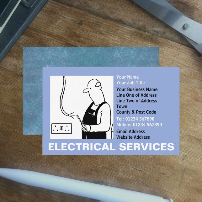 Cartão De Visita Serviços Elétricos (Criador carregado)