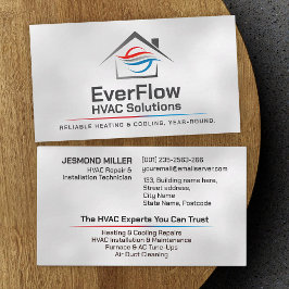 Cartão De Visita Serviços HVAC