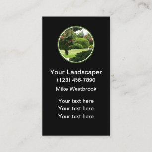 Cartão De Visita Serviços Locais de Paisagismo Modernos