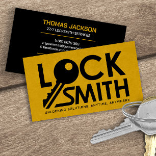 Cartão De Visita Serviços Locksmith