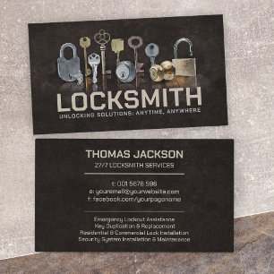 Cartão De Visita Serviços Locksmith