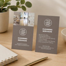 Serviços Modernos de Limpeza Taupe Foto Logotipo