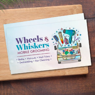 Cartão De Visita Serviços móveis de cultivo de animais de estimação