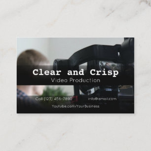 Cartão De Visita Serviços profissionais da empresa de produção de v