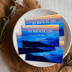 Cartão De Visita Serviços profissionais de visualização Blue Mounta