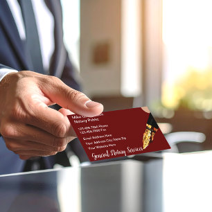 Cartão De Visita Serviços Públicos Notários Clássicos