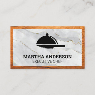 Cartão De Visita Servindo o logotipo de faca de ponta Madeira Mar