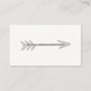 Cartão De Visita Seta cinzenta