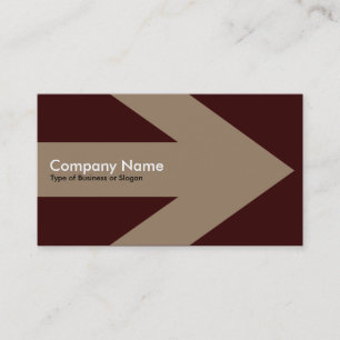 Cartão De Visita Seta v3 (Creme) - Marrom escuro 330000