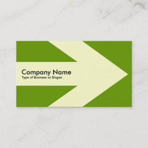 Cartão De Visita Seta v3 (Creme) - Verde 669900