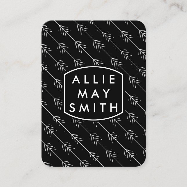 Cartão De Visita Setas brancas (Frente)