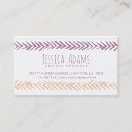 Cartão De Visita Setas de Boho