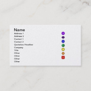 Cartão De Visita Sete chakras verticais