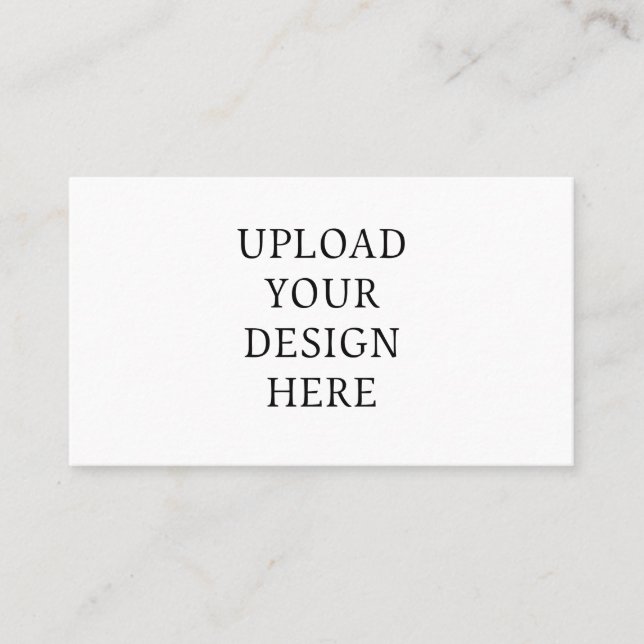 Cartão De Visita Seu Design de Upload Personalizado  (Frente)
