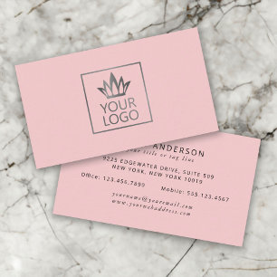 Cartão De Visita Seu logotipo em qualquer fundo colorido