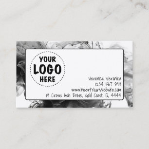 Cartão De Visita Seu logotipo, gótico, monocromático