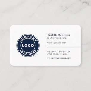 Cartão De Visita Seu Logotipo Minimalista Corporativo Funcionários