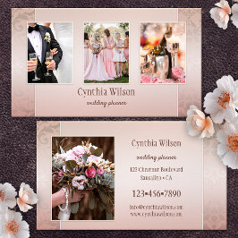 Cartão De Visita Seu planejador de casamento clássico e elegante em