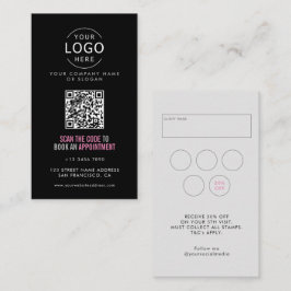 Cartão De Visita Seu Próprio Código QR de Salão de Beleza &