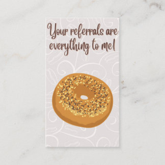 Cartão De Visita Seus Referrais são TUDO! Pop por Real Estate