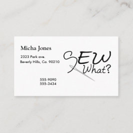Cartão De Visita Sew que