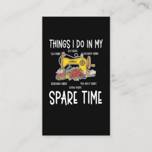Cartão De Visita Sewing Humor Engraçado Quote