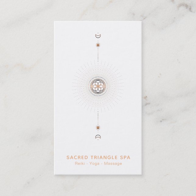 Cartão De Visita *~* Shaman Mandala Moon Alquimia Sagrada Geometria (Frente)