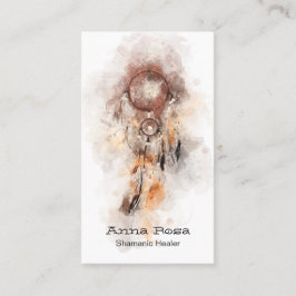 Cartão De Visita *~ Shamanic Dream Catcher Sagrado QR Shaman Tribal
