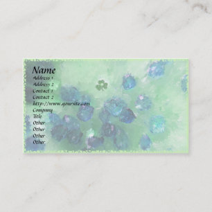 Cartão De Visita Shamrock com sorte! Modelo