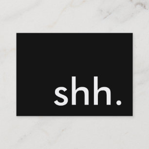 Cartão De Visita shh. é um partido de surpresa!