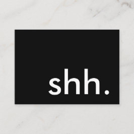 Cartão De Visita shh. é um partido de surpresa!
