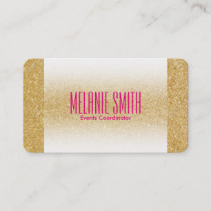 Cartão De Visita Shimmer Dourado   Fade