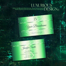 Shimmery Emerald Green Glitter Spark e Monograma