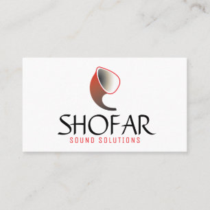 Cartão De Visita Shofar Curto (vermelho)
